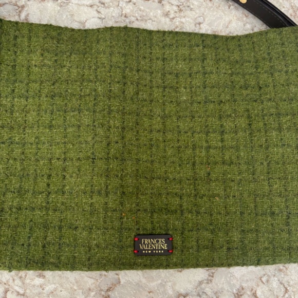 Frances Valentine Pooch Wool with Leather Shoulder Strap - Picture 3 of 5